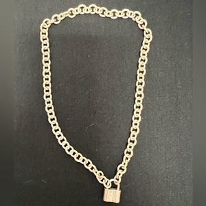 Tiffany and Co. lock clasp necklace, Sterling Silver